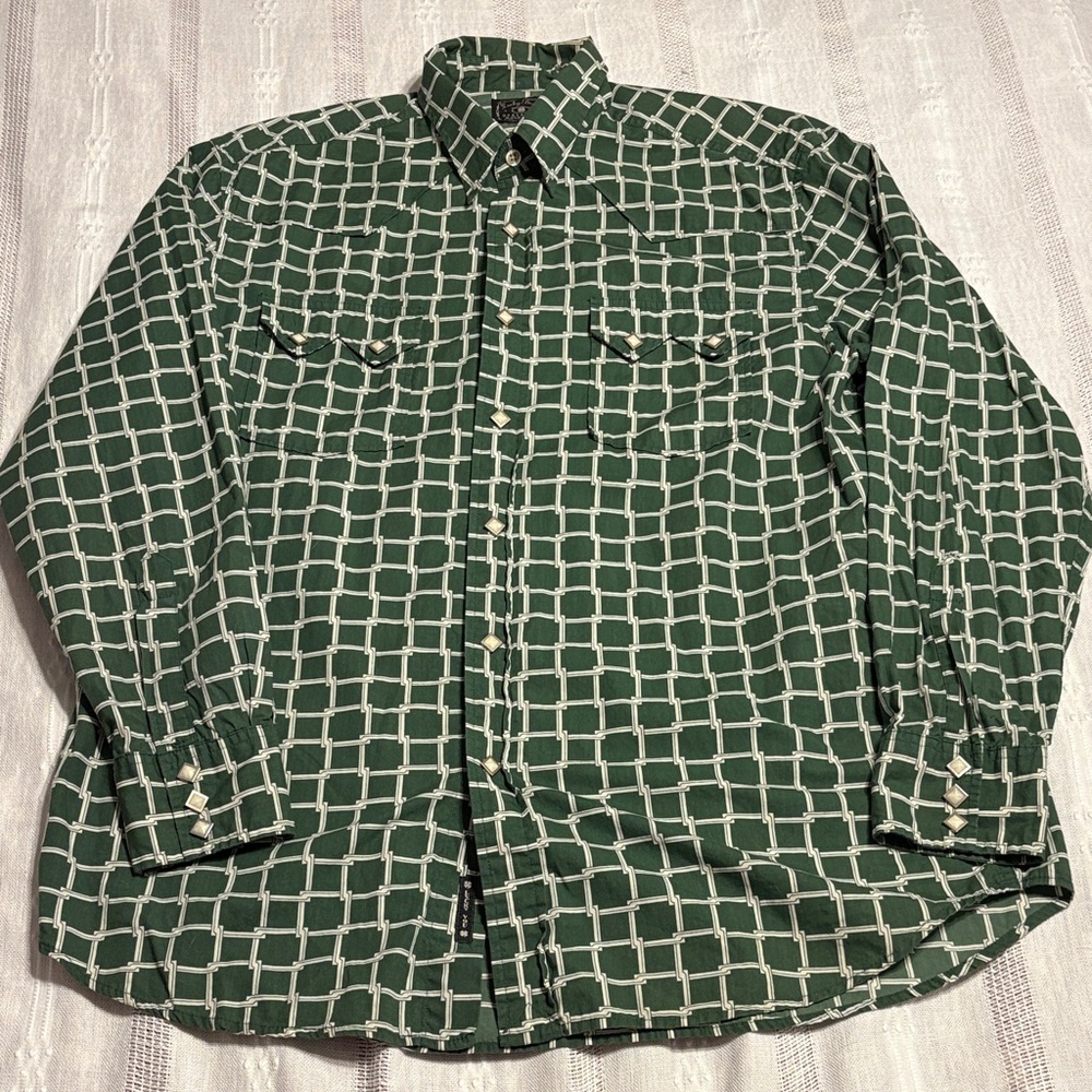 Lucky Brand Green Checkered Men's Shirt
